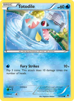 Pokémon-Karte Totodile 015/119
