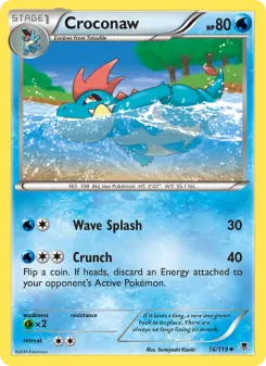 Pokémon-Karte Croconaw 016/119
