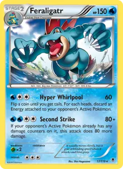 Pokémon-Karte Feraligatr 017/119