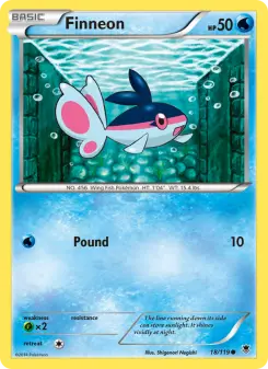 Pokémon-Karte Finneon 018/119