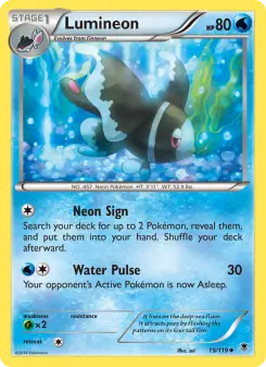 Pokémon-Karte Lumineon 019/119