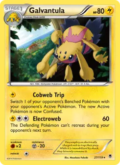Pokémon-Karte Galvantula 027/119