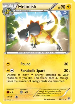 Pokémon-Karte Heliolisk 030/119