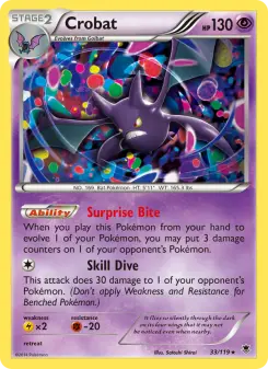 Pokémon-Karte Crobat 033/119