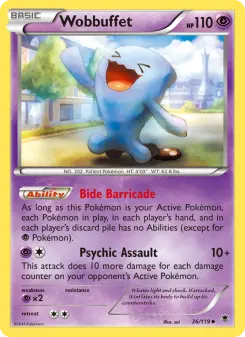 Pokémon-Karte Wobbuffet 036/119