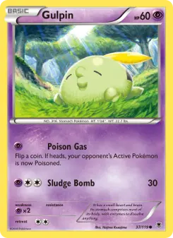 Pokémon-Karte Gulpin 037/119