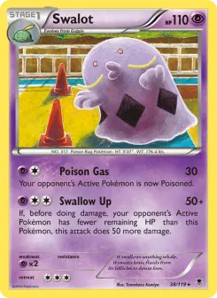 Pokémon-Karte Swalot 038/119