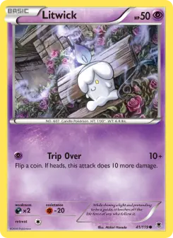 Pokémon-Karte Litwick 041/119