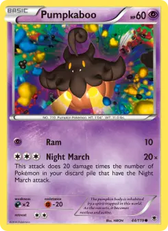 Pokémon-Karte Pumpkaboo 044/119