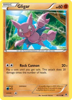 Pokémon-Karte Gligar 046/119