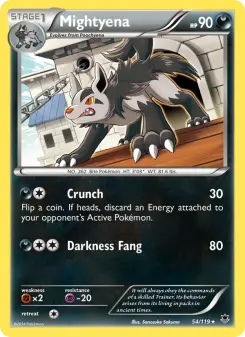 Pokémon-Karte Mightyena 054/119