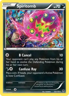Pokémon-Karte Spiritomb 055/119