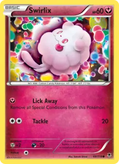 Pokémon-Karte Swirlix 068/119