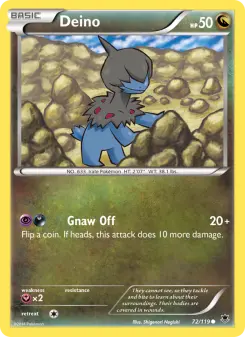 Pokémon-Karte Deino 072/119