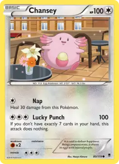 Pokémon-Karte Chansey 080/119
