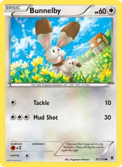 Pokémon-Karte Bunnelby 087/119