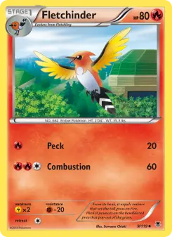 Pokémon-Karte Fletchinder 009/119