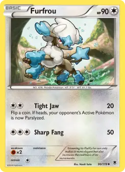 Pokémon-Karte Furfrou 090/119