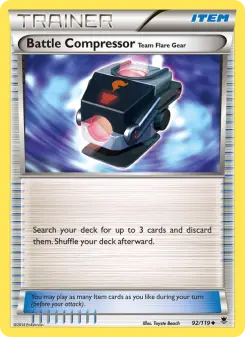 Pokémon-Karte Battle Compressor Team Flare Gear 092/119