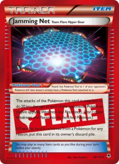 Pokémon-Karte Jamming Net Team Flare Hyper Gear 098/119
