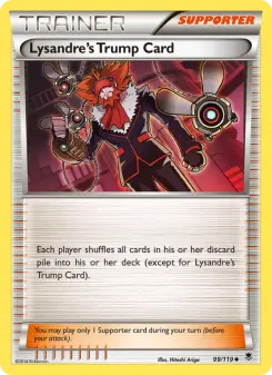 Pokémon-Karte Lysandre's Trump Card 099/119
