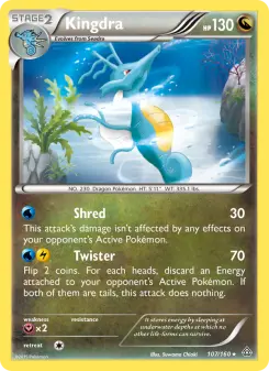 Pokémon-Karte Kingdra 107/160