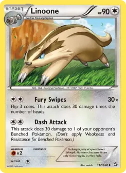 Pokémon-Karte Linoone 112/160