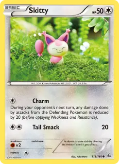 Pokémon-Karte Skitty 113/160