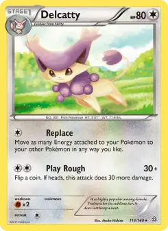 Pokémon-Karte Delcatty 114/160