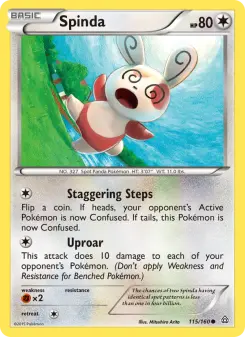 Pokémon-Karte Spinda 115/160