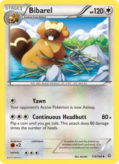 Pokémon-Karte Bibarel 118/160