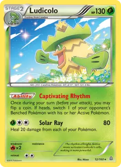 Pokémon-Karte Ludicolo 012/160