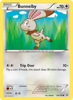 Pokémon-Karte Bunnelby 120/160