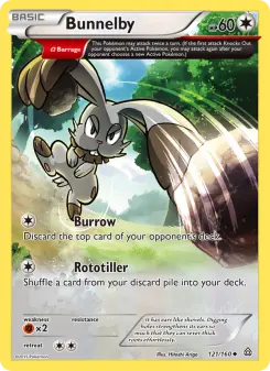 Pokémon-Karte Bunnelby 121/160