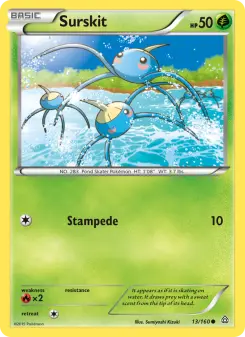 Pokémon-Karte Surskit 013/160