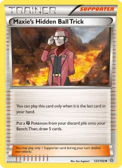 Pokémon-Karte Maxie's Hidden Ball Trick 133/160