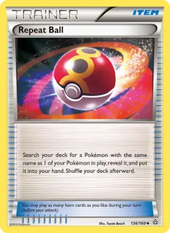 Pokémon-Karte Repeat Ball 136/160