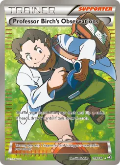 Pokémon-Karte Professor Birch's Observations 159/160