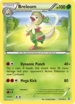 Pokémon-Karte Breloom 016/160