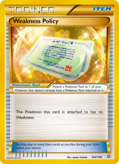Pokémon-Karte Weakness Policy 164/160