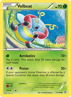 Pokémon-Karte Volbeat 017/160