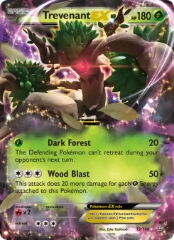 Pokémon-Karte Trevenant EX 019/160