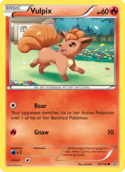 Pokémon-Karte Vulpix 020/160