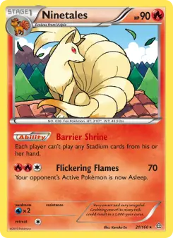 Pokémon-Karte Ninetales 021/160