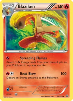 Pokémon-Karte Blaziken 028/160