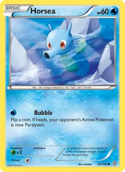 Pokémon-Karte Horsea 030/160