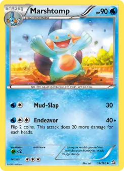 Pokémon-Karte Marshtomp 034/160