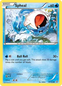 Pokémon-Karte Spheal 045/160