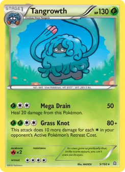 Pokémon-Karte Tangrowth 005/160