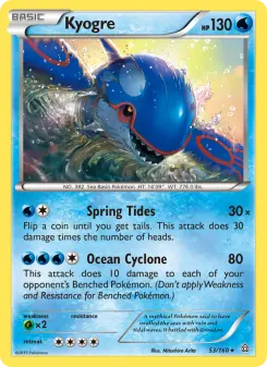 Pokémon-Karte Kyogre 053/160